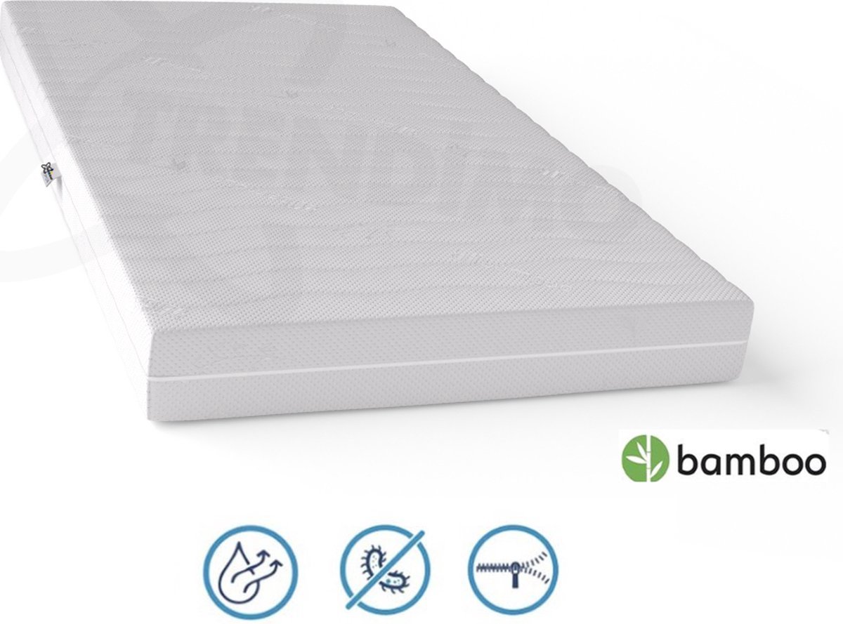 Trendimo Ledikant matras 60x120 koudschuim Baby matras 60x120cm ademend en hygiënisch Wasbare hoes 10cm dik