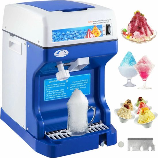 Blauwe Ijs Schaafmachine - 120kg/u Capaciteit - Professioneel - 250W van Merkloos — afbeelding 4