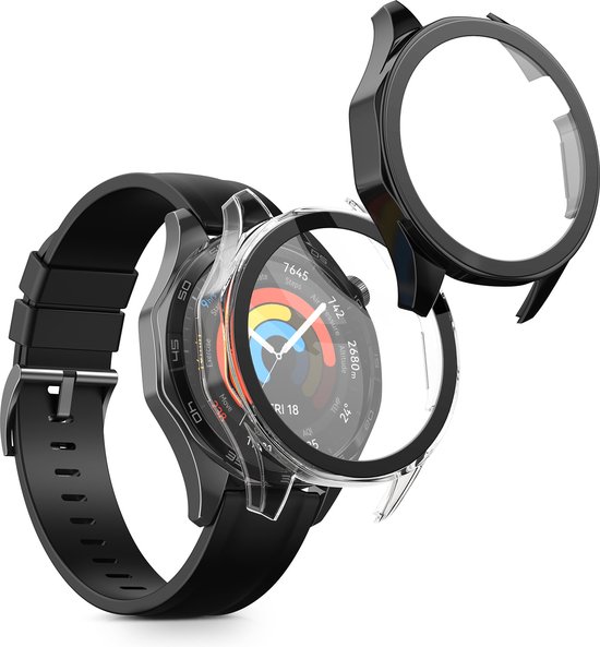 22mm titanium Strap for Huawei Watch GT6/GT6Pro Business metalen band for Huawei GT5 Pro/GT4 46mm vervangende band(Black orange,For GT6 Pro 46mm