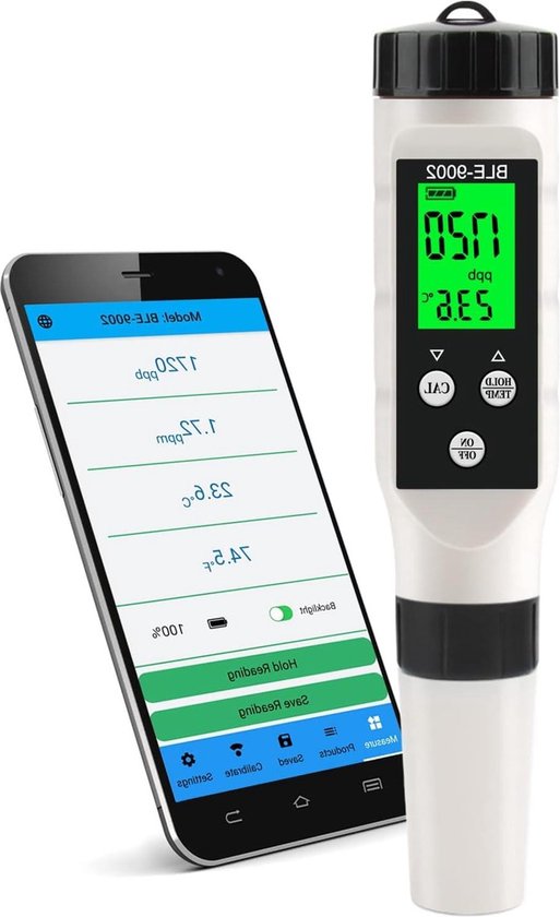 TDS Waterkwaliteitstester, 0-4999 ppm Testbereik, Draagbare