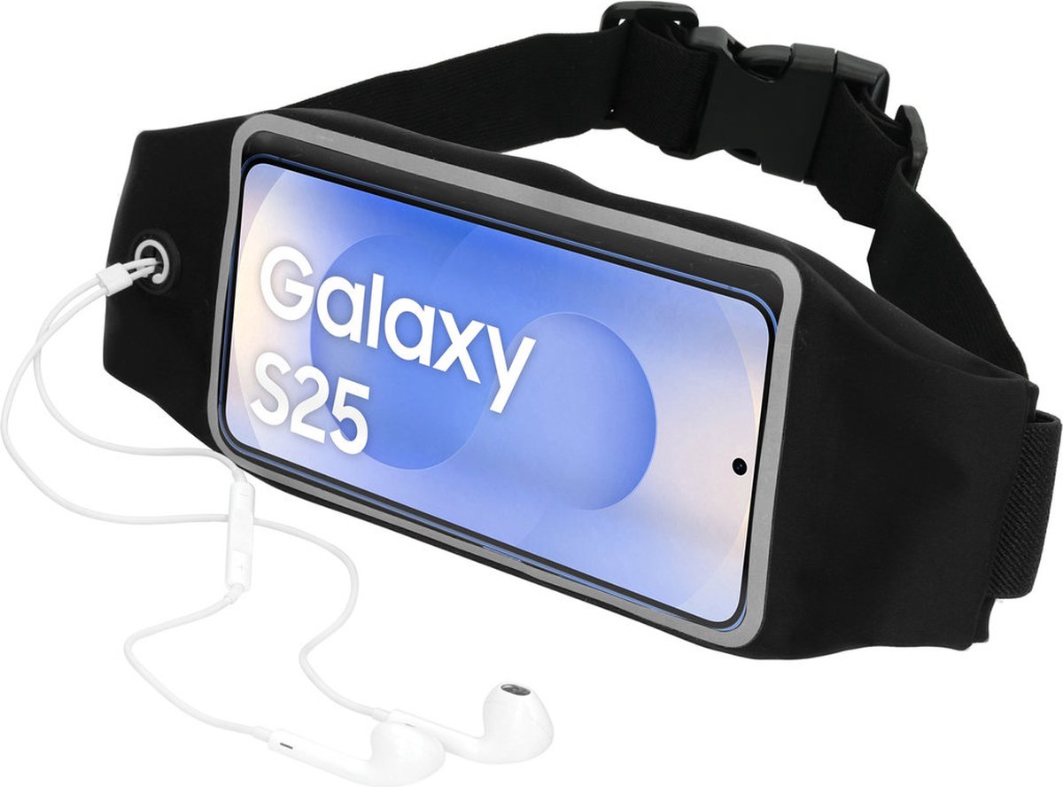 Mobiparts Comfort Fit Sport Belt geschikt voor Samsung Galaxy S25 - Zwart