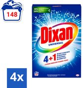 Bol.com Dixan 4+1 waspoeder Universal - 148 wasbeurten (4 x 37) - 8.14KG (4 x 2.035) aanbieding