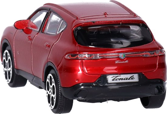 Voiture miniature Bburago /voiture jouet Alfa Romeo Tonale - rouge - échelle 1:43/10 x 4 x 3 cm