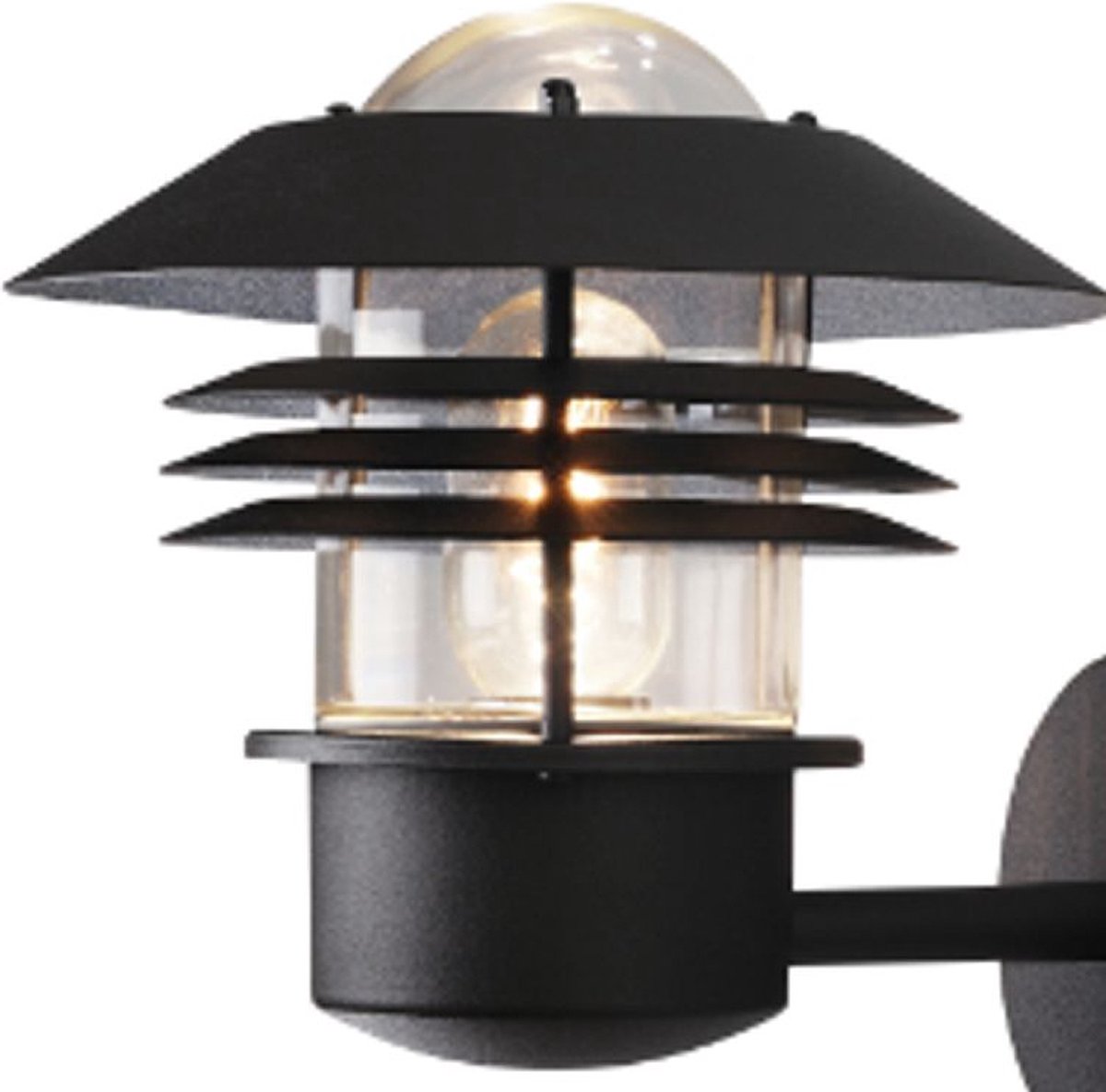 Konstsmide 7302-750 wandverlichting Geschikt voor buitengebruik Zwart