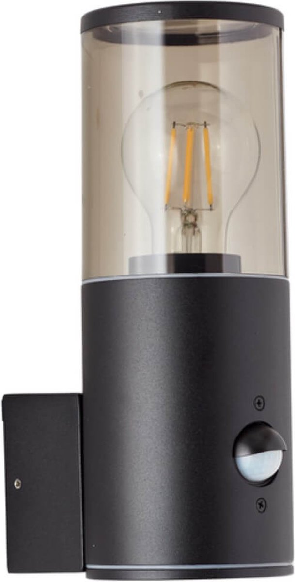 Brilliant Sergioro 96472/63 Buitenlamp met bewegingsmelder (wand) E27 Zwart (mat)