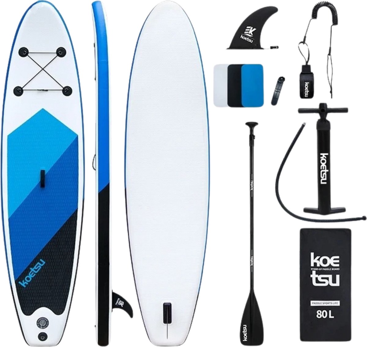 Nivard Sup Board - Opblaasbaar - Supboard - Sup Boards - Paddle - Kayak - Blauw
