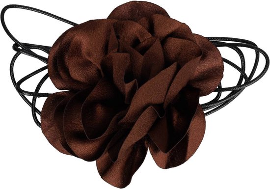 Yolev Choker, halsband, zwart rood fluweel, halsketting, klassiek, fluwelen, hart, gelaagd