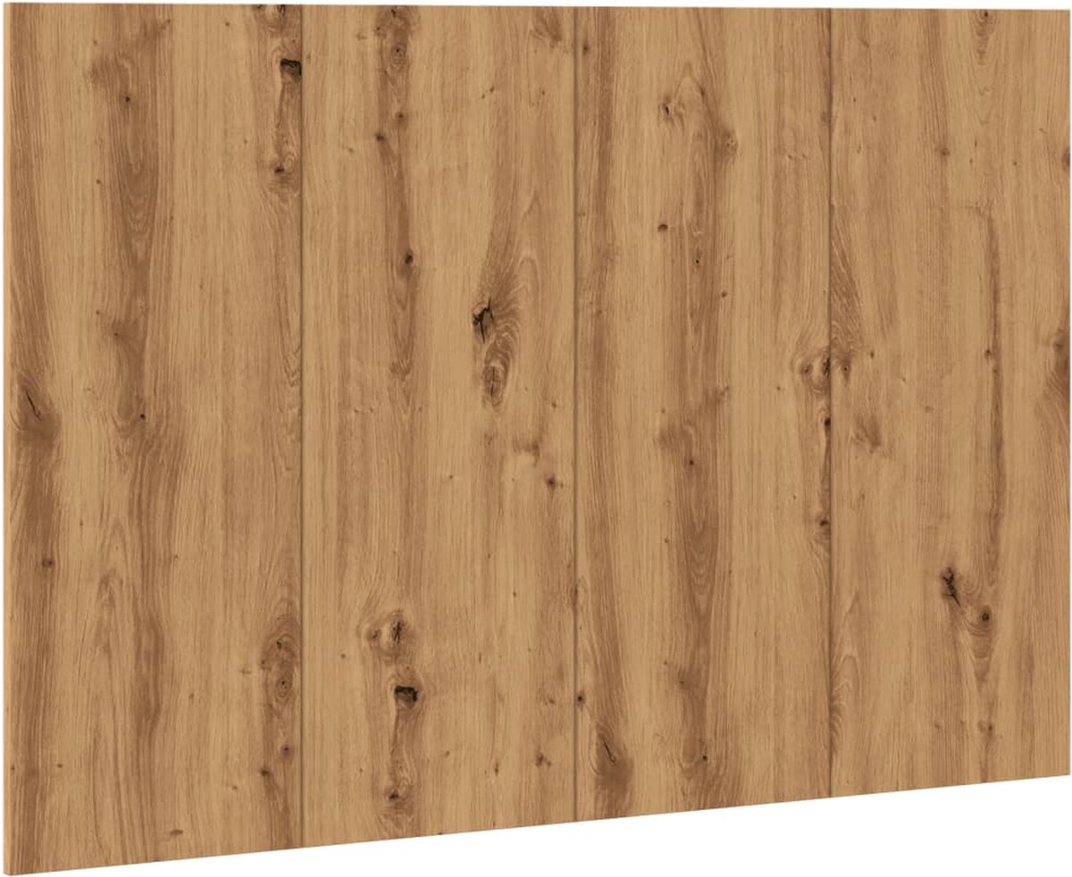 vidaXL Hoofdeinde - 120x80 cm - Artisanaal Eiken