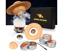 Cocktailset Smoker Kit - houtsnippers ouderwetse whiskyroker drankenkit - cocktails wijn whisky bourbon echtgenoot vader Cocktailset Smoker Kit - houtsnippers ouderwetse whiskyroker drankenkit - cocktails wijn whisky bourbon echtgenoot vader