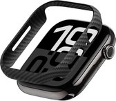 Étui PITAKA Air pour Apple Watch 10 42 mm – Ultra fin – Fibres d'aramide 600D – Zwart/ Grijs