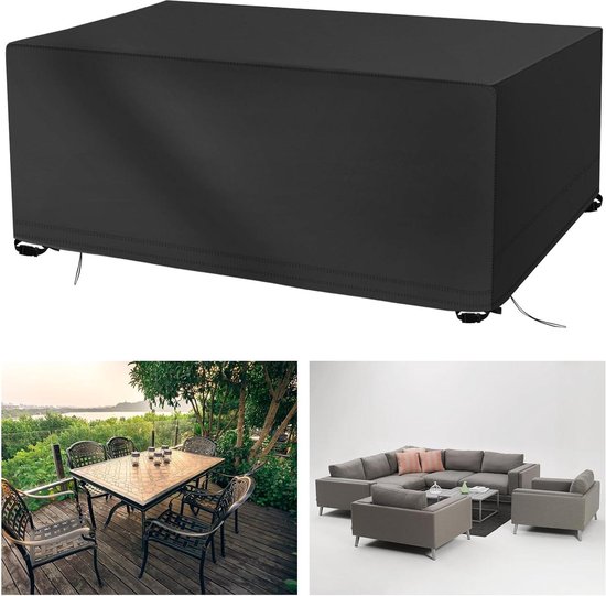 AJALGZ Hoes voor Outdoor Meubilair Patio Meubilair Hoes 120x100x116cm/LxBxH - Heavy Duty 420D Oxford Stof Outdoor Patio Stoel en Tafel Rotan Bank Hoezen Grote Outdoor Meubilair Hoezen Waterdicht