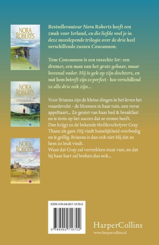 Achterkant boek 'Ierse zussen 2' met tekst en kleine afbeeldingen van de covers.
