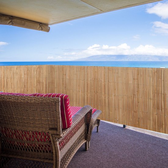 Écran de balcon en Bamboe 100x300 Tapis de confidentialité Tapis de Jardin en bambou Écran de confidentialité pour balcon