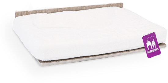Petrebels Wandmeubel wandmontage Klimmuur Kat - Kattenmuur Relax 50-Old Grey - 50 x 35 x 6 cm