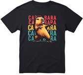T-shirt Capybara - Homme Femme Unisexe - cadeau - T-shirts humoristiques - Cadeau original - Zwart - Capybara - Funny - Taille L