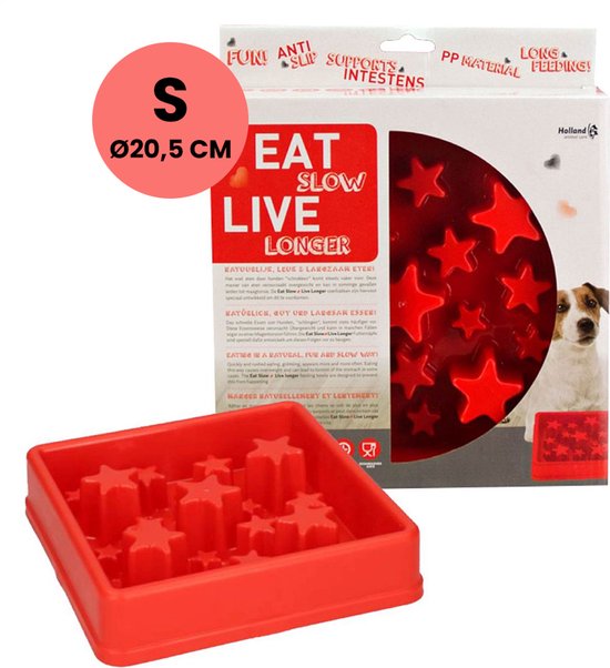 Eat slow live longer Star Red S