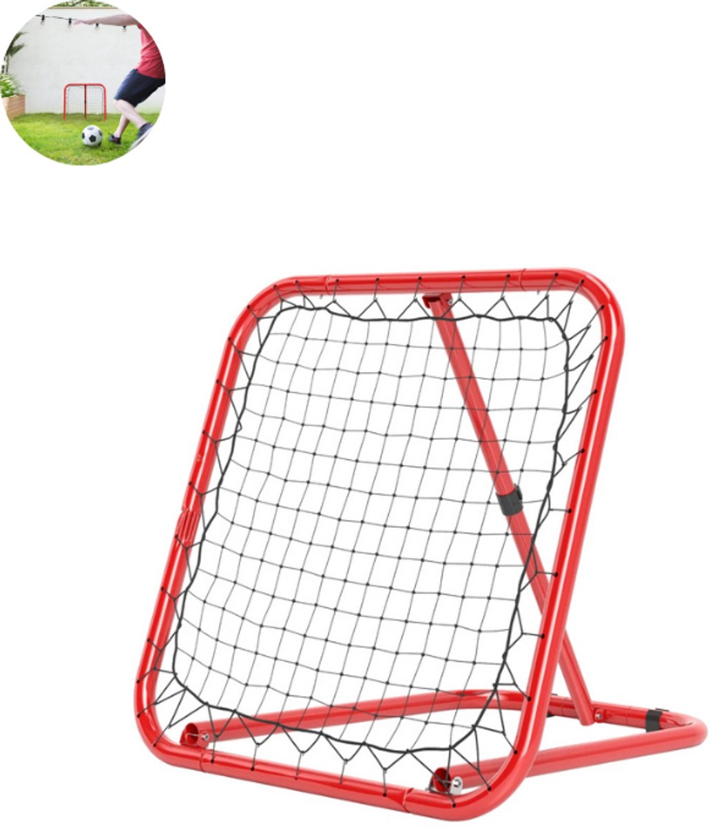 Rebounder voetbal- Kickback - Tchouck - Rebounder Trampoline - Volleybal en Handbal – Verstelbaar en Inklapbaar – Voetbaldoel