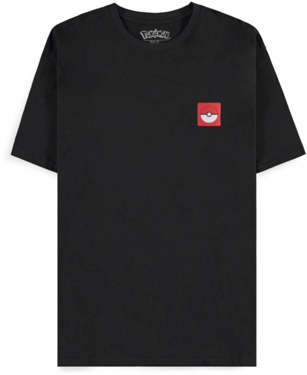 Pokémon - Gengar Block Print Heren T-shirt - 2XL - Zwart