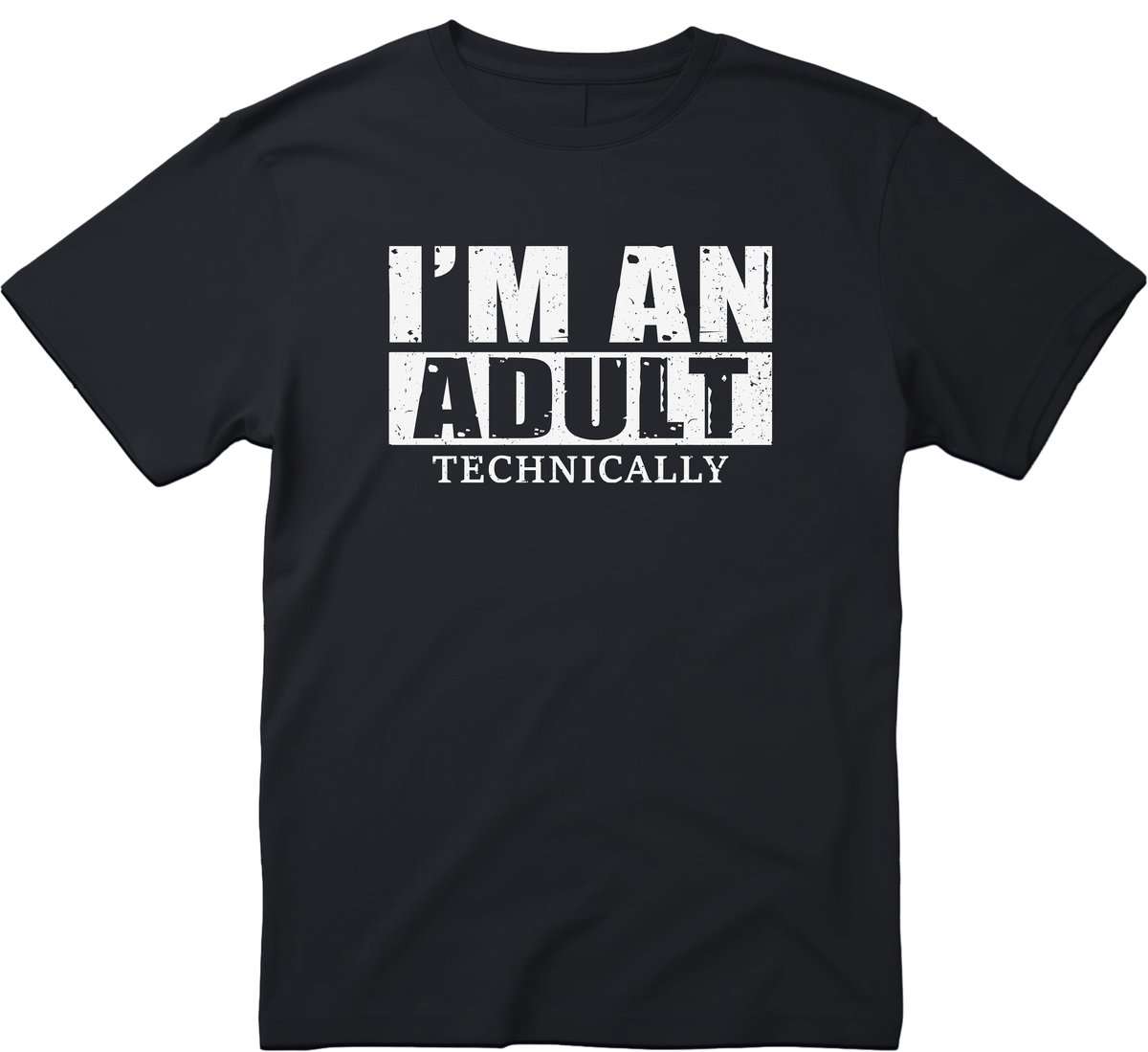 I’m An Adult Technically T-shirt - Cadeau - 18e Verjaardag - Feest - 18 jaar cadeau’s - Verjaardag - Gift - 18 Jaar T-shirt - Verjaardag cadeau - Cadeau - 18+ - Maat M