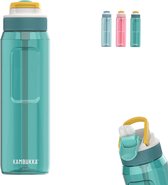 Bouteille à boire Kambukka Lagoon 1L - Vert zeste avec paille intégrée