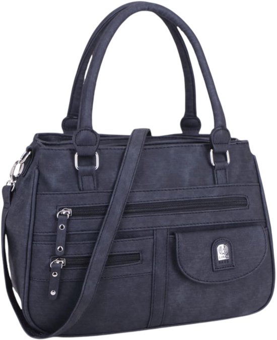 Prizmxed Grote crossbody tas voor dames, Moon Bag Dames, Grote capaciteit, Verstelbare schouderbanden, Eenvoudig en veelzijdig design, beige, L
