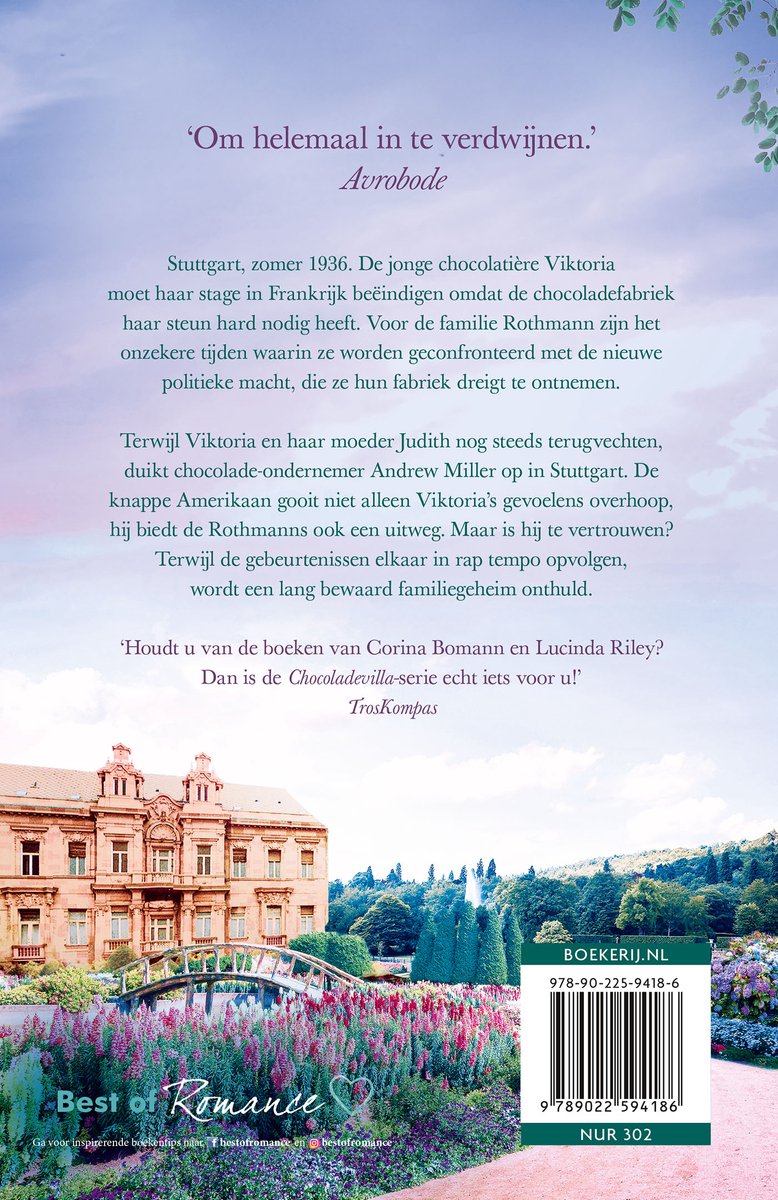 Chocoladevilla 3 - Een lang bewaard geheim - back cover