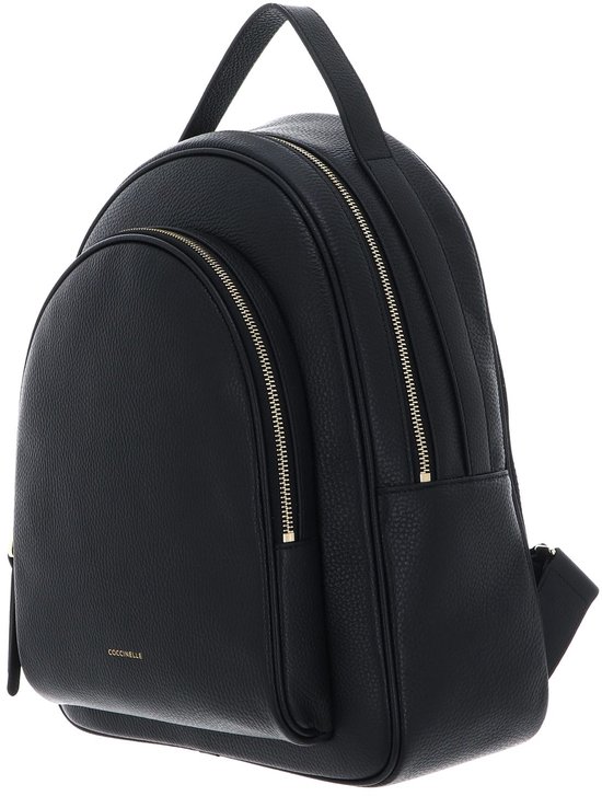 Sac à Main Coccinelle Malory En Cuir Grainé Bleu Nuit - Sac Bandoulière, Neuf Avec étiquettes