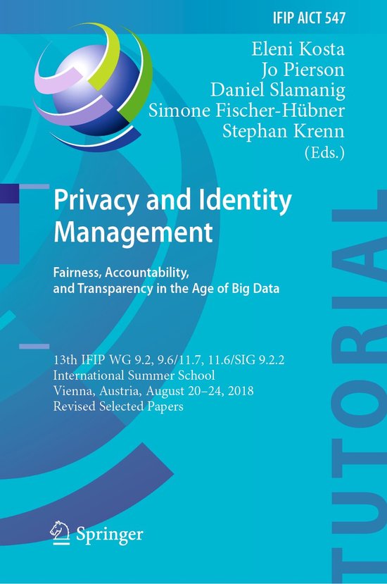 Privacy and Identity Management Fairness Accountability and  ... - cover
