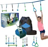 Jungle Line Starter Set – Slackline & Klimparcours – Compleet Outdoor Avonturenpakket voor Kinderen & Volwassenen