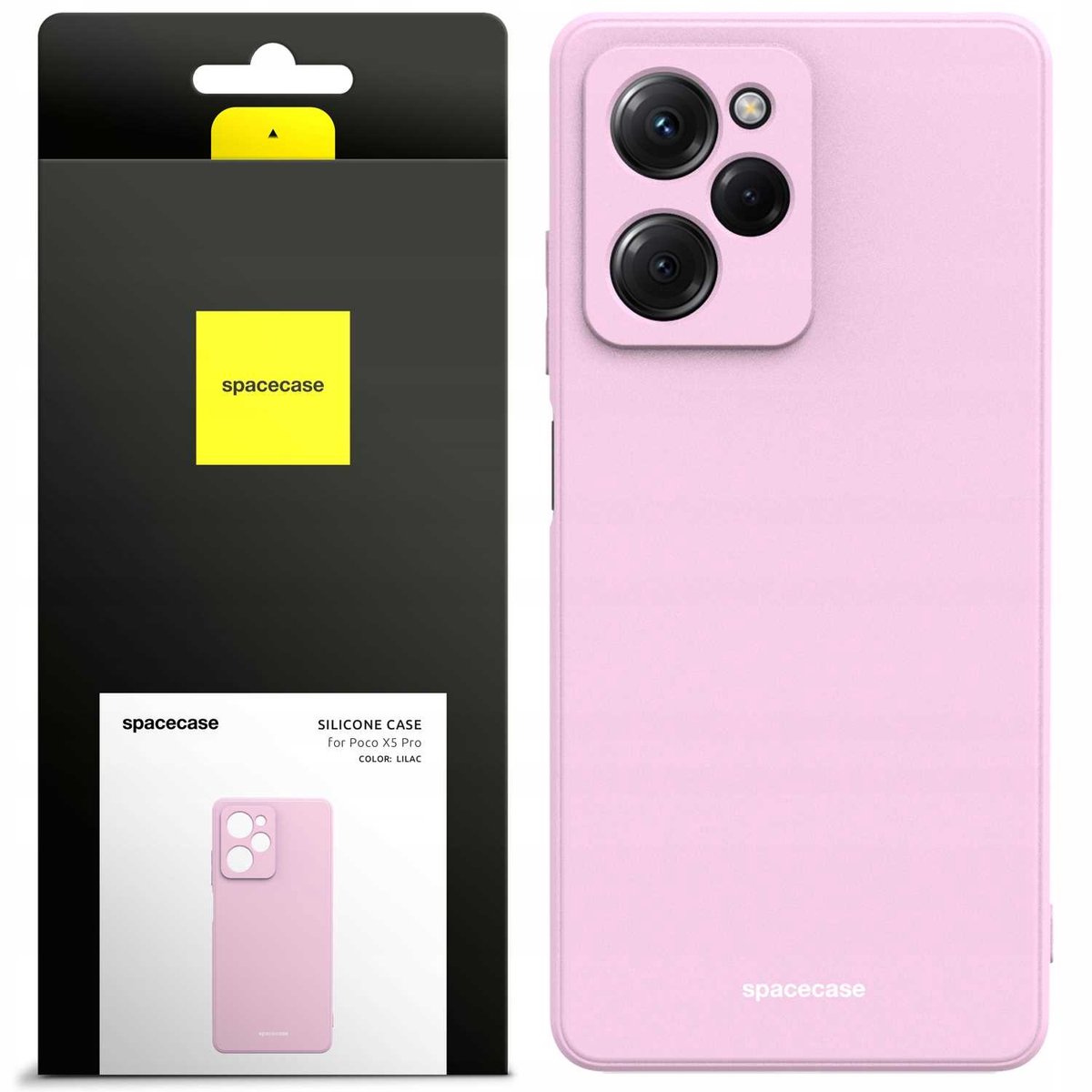 Spacecase Siliconen Hoesje Poco X5 Pro 5G Lilac Voor Telefoon
