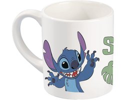 Disney Lilo et Stitch - Tasse à colorier Totum - tasse en céramique avec 6 couleurs de peinture et de pinceau - astuce cadeau pour fabriquer des speelgoed créatifs