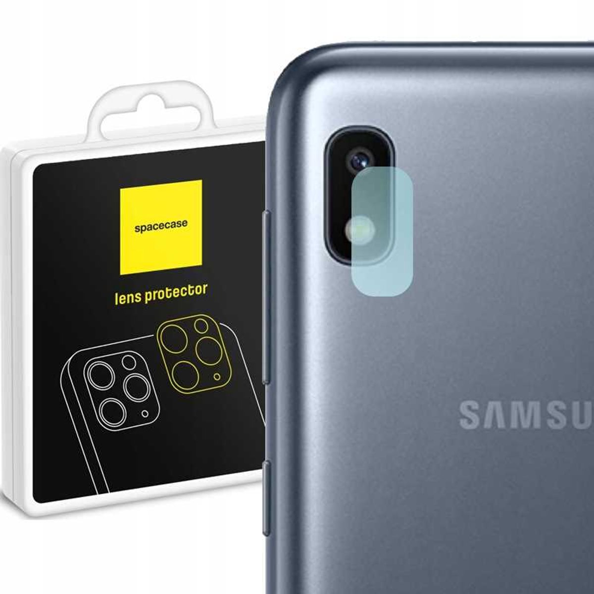 Spacecase Cameraglas Van Gehard Glas Voor Samsung Galaxy A10 Schermbescherming