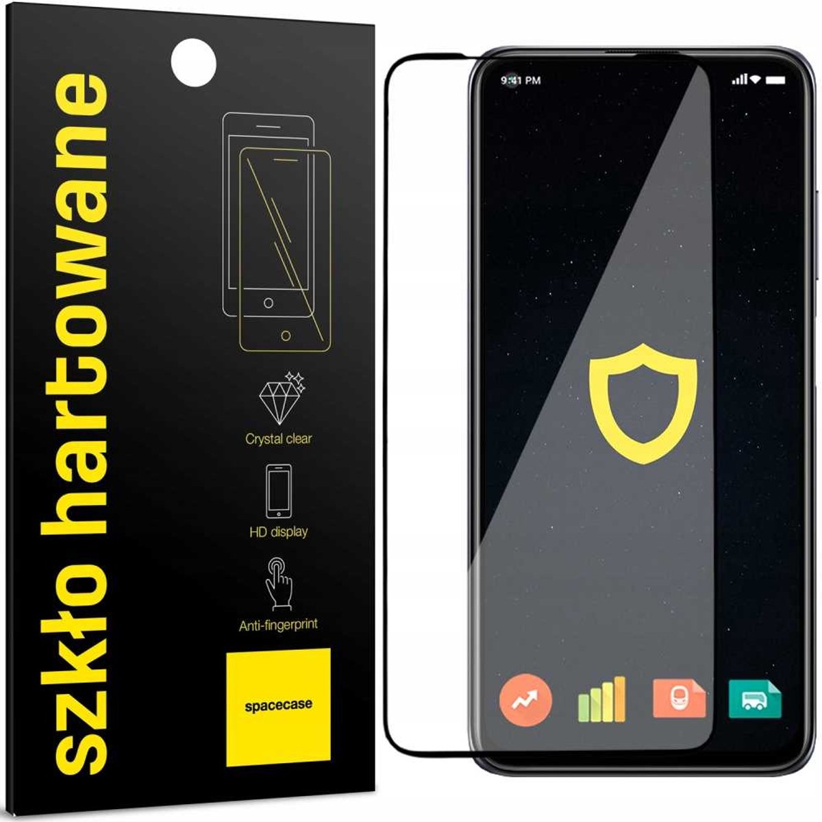 Spacecase Case Cover 5D Glas Voor Xiaomi Redmi Note 9T 5G