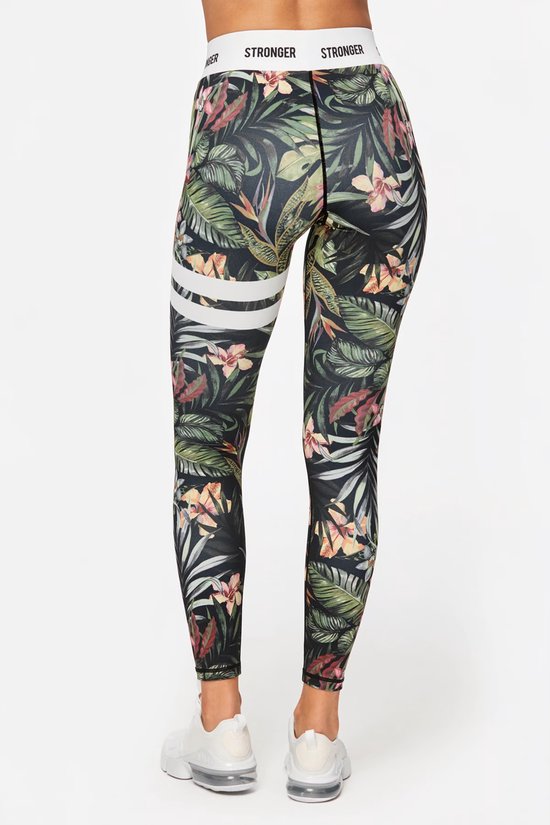Stronger - Vietnam Tights - Sportlegging - Dames - Bloemen - Maat XS van Merkloos — afbeelding 2