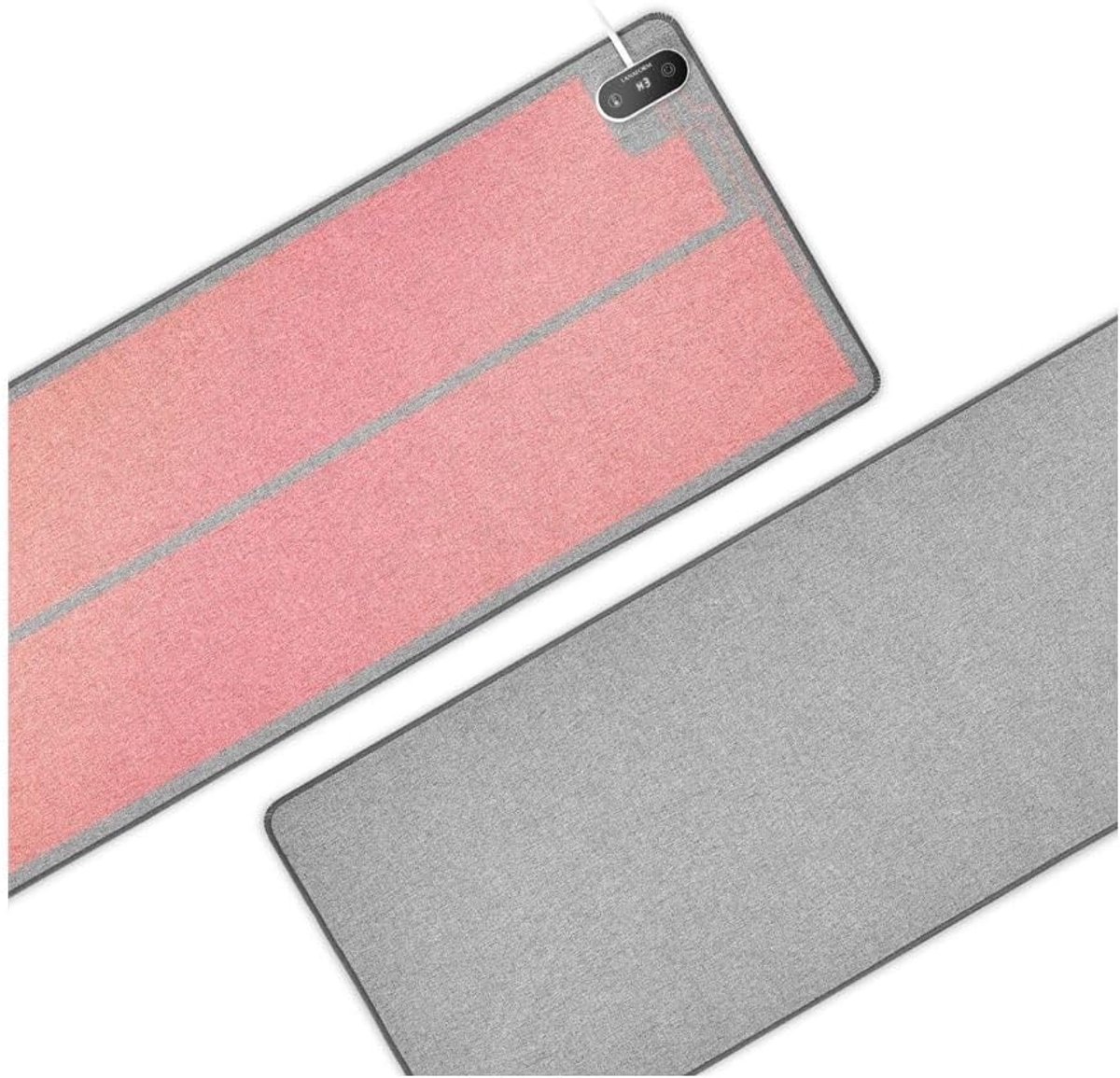 Verwarmde Muismat - Elektrische Bureau Onderlegger XXL - Antislip Gaming Muismat met 3 Verwarmingszones