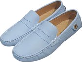 Nivard Loafers Heren - Met Hak - Herenschoenen - Instappers - Hemelsblauw - Maat 47.5