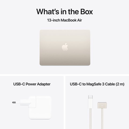 Apple MacBook Air M4 2025 - 13 inch - 16GB RAM - 256GB SSD
