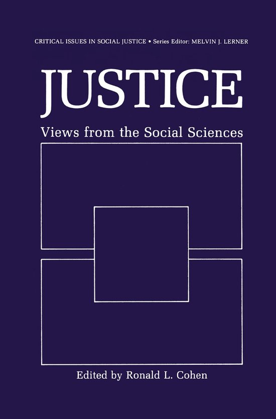 Justice: Views from the Social Sciences - cover