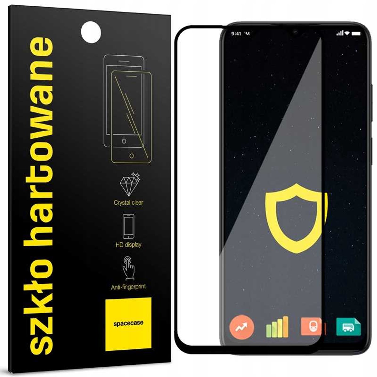 Spacecase 5D Gehard Glas Voor Motorola Moto E22 E22I Beschermende