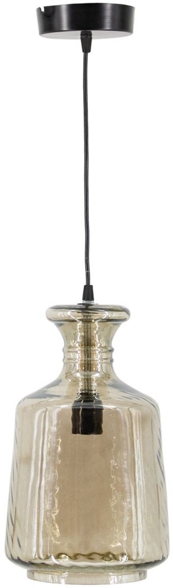 Hanglamp - Hanglamp Eetkamer - Hanglampen Woonkamer - Hanglamp Slaapkamer - Vintage - Glas - Goud