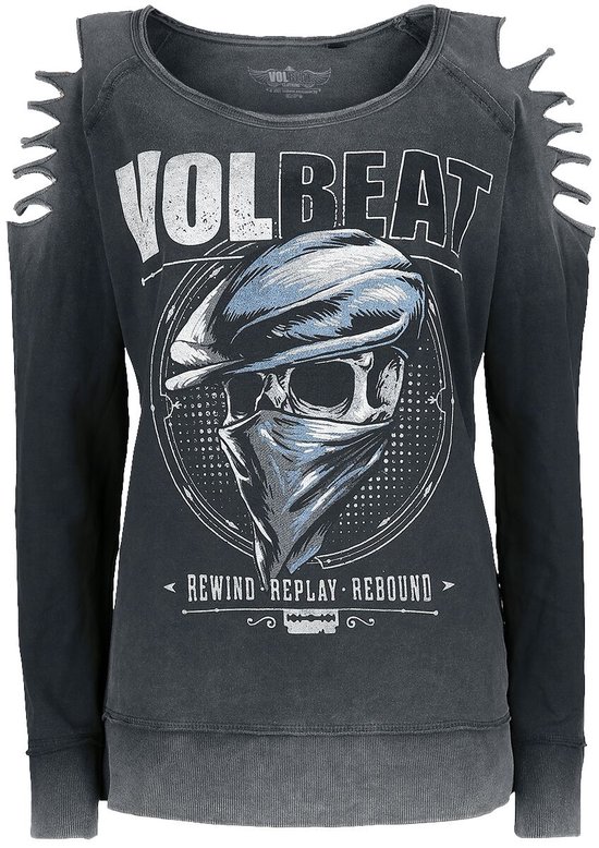 Volbeat Bandana Skull Dames Sweatshirts - grijs - S