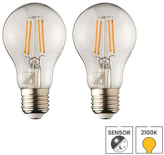 Lybardo Sensor lamp met dag- en nachtsensor - Extra warmwit licht 2100K - 2-pack