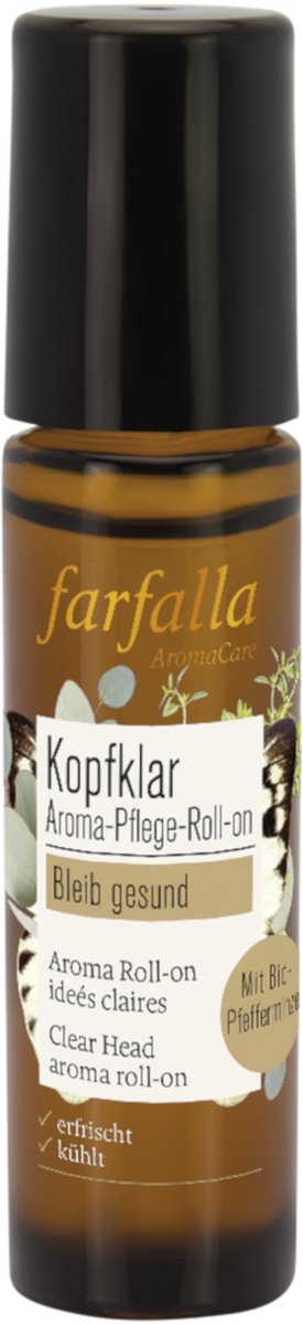 Goedkoopste Pepermunt clear head aroma roll-on (Kopfklar) Farfalla