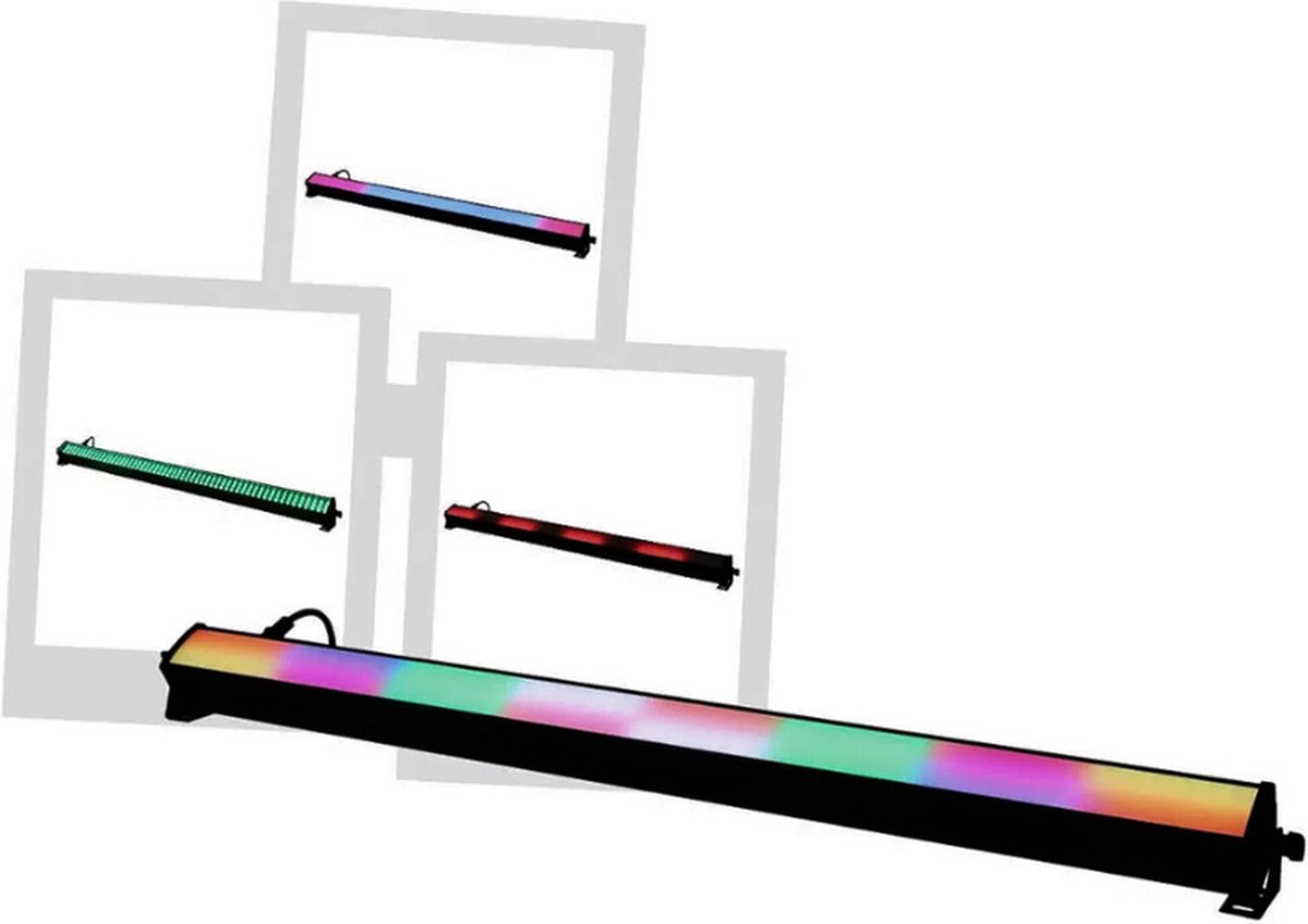 Skybar V3 1m RGB Kleur LED-balk – Podiumverlichting Zwart Wash Beam Blinder Lichtsfeer Lineaire Projector Met 224 LED's, DMX Besturing, Handmatig, Automatisch, Muziekmodus Voor Club en Decoratie