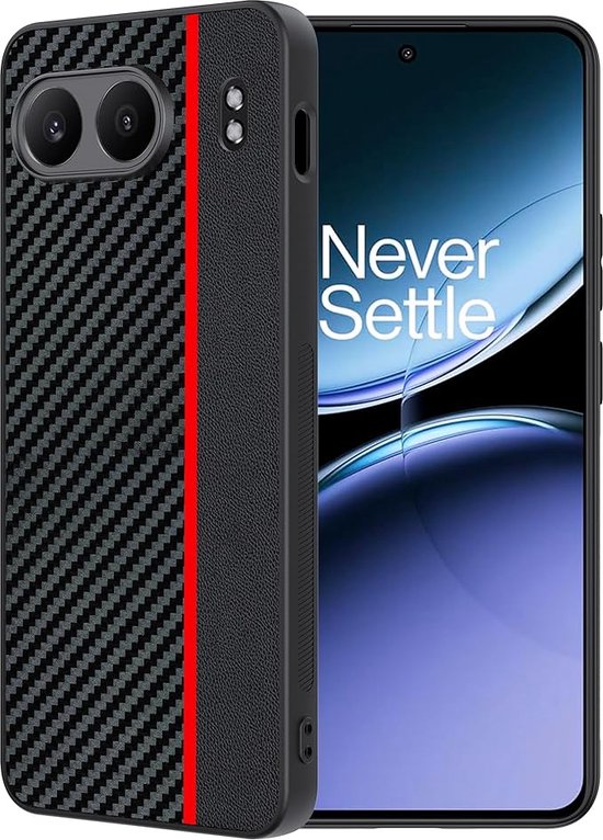 Exobox Convient pour OnePlus Nord 4 - Haute qualité - Antichoc - Résistant aux rayures - Coque arrière - Zwart