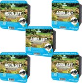 vdvelde.com - AQUA SET - 12 stuks - Afmeting: 19x19x10 cm - Complete oppotset - Incl. klei/grind/voeding