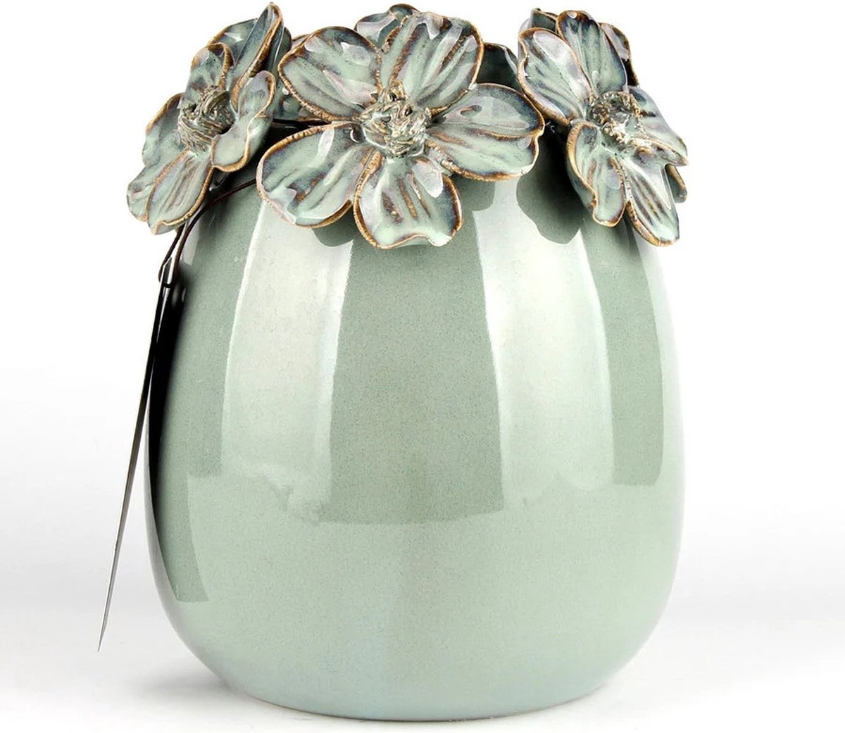 Villa Pottery Vaas Jolie 1 Donker Groen Reactief 15x15x15