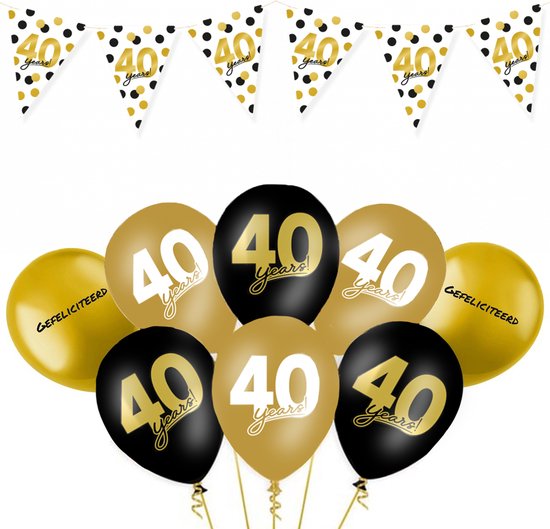 Vlaggenlijn Celebration 40 jaar | verjaardag slinger | De Goede keus