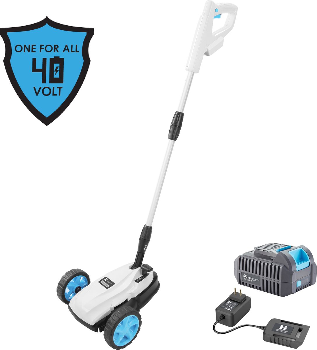 H-Ster accu grasmaaier Lieke 40V - Maaibreedte 220mm - maaihoogte 30-50mm - bladsnelheid 6000/min - incl. 40V accu en lader