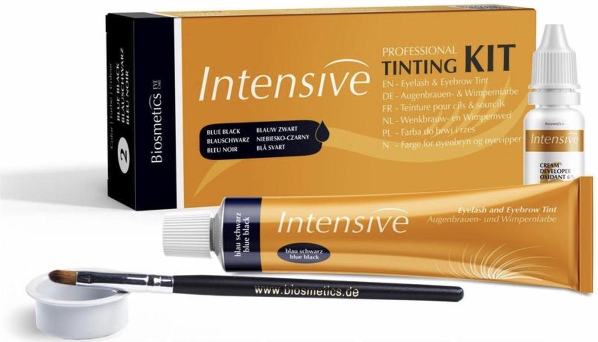 Biosmetics - Intensive Tinting kit - Graphite - Wenkbrauw & Wimper Verf Kit